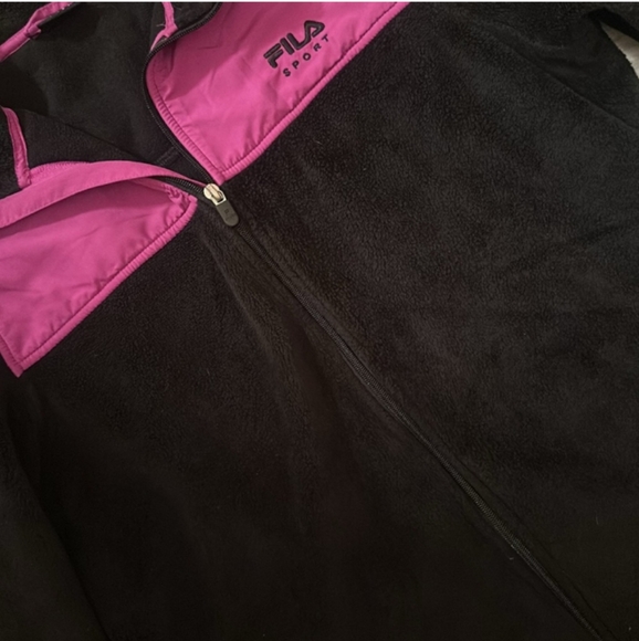 Fila Fleece Zip Up Jacket - Picture 2 of 4